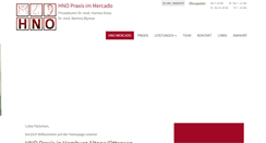 Desktop Screenshot of halsnaseohren.de